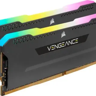 image #1 of זיכרון למחשב Corsair Vengeance RGB PRO SL 2x16GB DDR4 3200MHz CL16 Black