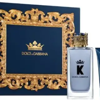 image #0 of מארז בושם לגבר 100 מ''ל Dolce & Gabbana K King או דה טואלט E.D.T + בושם 10 מ''ל + אפטר שייב 50 מ''ל