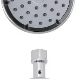 image #0 of ראש מקלחת מגביר זרם עגול 10 ס''מ Ecocamel - צבע כרום