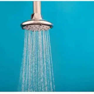 image #2 of ראש מקלחת מגביר זרם עגול 10 ס''מ Ecocamel - צבע כרום