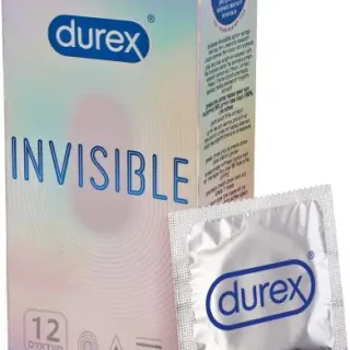 image #1 of מארז קונדומים Durex Invisible - סך הכל 12 יחידות