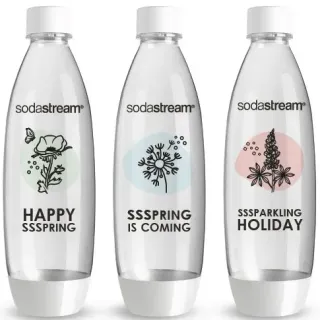 image #0 of 3 בקבוקי 1 ליטר למכונות Sodastream Spirit / OneTouch / Genesis המתאימים למדיח בעיצוב אביבי Sodastream 