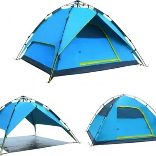 image #0 of אוהל פתיחה מהירה ל-4 אנשים עם 3 מצבים Playa - צבע כחול
