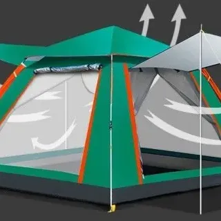 image #3 of אוהל פתיחה מהירה ל- 4 אנשים Playa - צבע ירוק