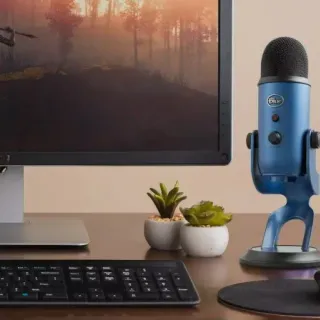 image #3 of מציאון ועודפים - מיקרופון Blue Yeti למחשב ברמת שידור מקצועית בחיבור USB - צבע כחול כהה