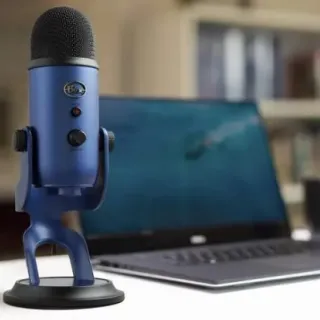 image #8 of מציאון ועודפים - מיקרופון Blue Yeti למחשב ברמת שידור מקצועית בחיבור USB - צבע כחול כהה