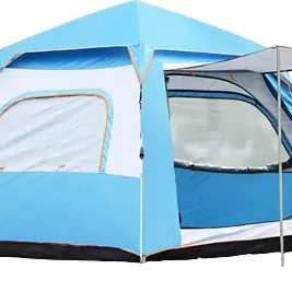 image #0 of אוהל פתיחה מהירה ל- 4 אנשים Playa Hercules - צבע כחול תכלת
