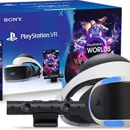 image #1 of משקפי מציאות מדומה Sony PlayStation VR + מצלמה ומשחק VR Worlds + משחק רנדומלי - אחריות יבואן רשמי על ידי ישפאר