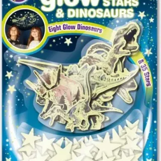image #0 of כוכבים ודינוזאורים זוהרים בחושך מבית Brainstorm 