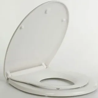 image #0 of מציאון ועודפים - מושב אסלה טריקה שקטה עם מושב ילדים ZM מקבוצת חמת הפצה - צבע לבן