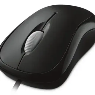 image #0 of עכבר ארגונומי Microsoft Basic Optical USB Mouse - דגם P58-00057 (אריזת Retail) - צבע שחור
