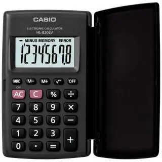 image #1 of מחשבון כיס Casio HL-820LV-BK צבע שחור