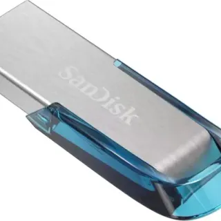 image #1 of זיכרון נייד SanDisk Ultra Flair USB 3.0 - דגם SDCZ73-064G-G46B - נפח 64GB - צבע Tropical Blue