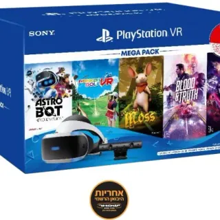 image #0 of מציאון ועודפים - משקפי מציאות מדומה Sony PlayStation VR + מצלמה ו-5 משחקים - אחריות יבואן רשמי על ידי ישפאר