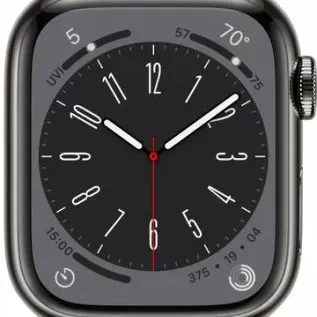 image #1 of שעון חכם Apple Watch 41mm Series 8 GPS + Cellular צבע שעון Graphite Stainless Steel Case צבע רצועה Graphite Milanese Loop