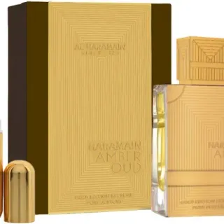 image #0 of בושם יוניסקס 200 מ''ל Al Haramain Amber Oud Gold Edition Extreme פרפיום + בקבוק מילוי