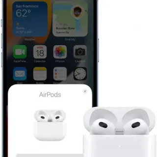 image #4 of מציאון ועודפים - אוזניות אלחוטיות Apple AirPods 3 (3rd generation) - כולל מארז עם טעינה בחיבור Lightning