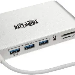 image #7 of תחנת עגינה Tripp Lite USB-C Dock Dual Display U442-DOCK1 - צבע כסוף