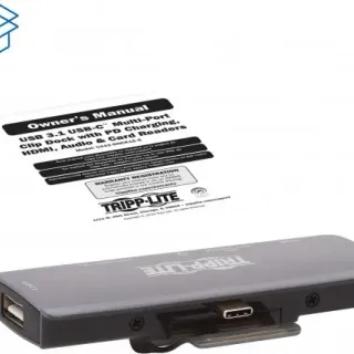 image #7 of תחנת עגינה עם קליפס נשלף Tripp Lite USB-C Dock U442-DOCK15-S - צבע אפור