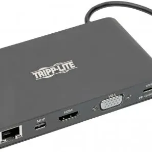 image #0 of תחנת עגינה Tripp Lite USB-C Dock Dual Display U442-DOCK1-B - צבע שחור