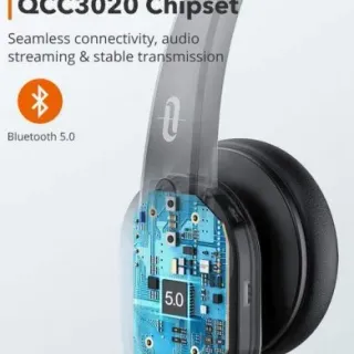 image #2 of מציאון ועודפים - אוזניות קשת אלחוטיות עם מיקרופון TaoTronics TT-BH041 - צבע שחור