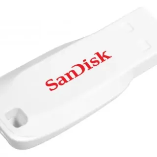 image #1 of מציאון ועודפים - זיכרון נייד SanDisk Cruzer Blade USB - דגם SDCZ50C-016G-B35W - נפח 16GB - צבע לבן