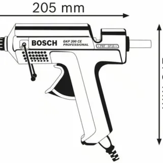 image #1 of מציאון ועודפים - אקדח דבק חם Bosch GKP 200 CE 500W