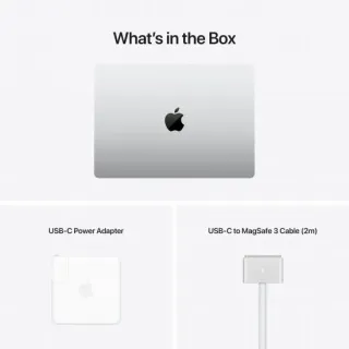 image #4 of מציאון ועודפים - מחשב Apple MacBook Pro 14 Apple M1 Pro Chip 10-Core CPU, 16-Core GPU, 1TB SSD Storage, 16GB Unified Memory - צבע כסוף - מקלדת עברית / אנגלית - דגם MKGT3HB/A / Z15K-HB-KIT