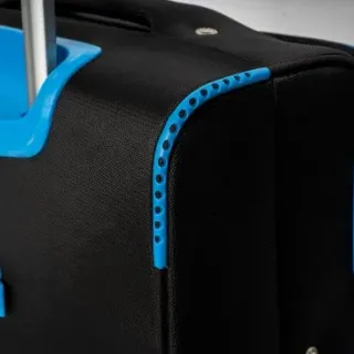 image #8 of סט מזוודות בד 20+24+28 אינץ' דגם Napolitano מבית Camel Mountain - צבע שחור וכחול