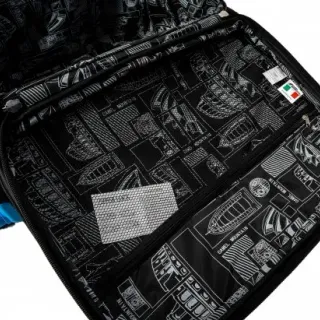 image #14 of סט מזוודות בד 20+24+28 אינץ' דגם Napolitano מבית Camel Mountain - צבע שחור וכחול
