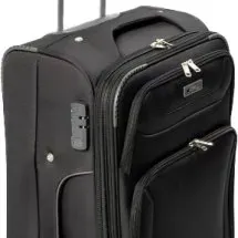 image #2 of סט מזוודות בד 20+24+28+32 אינץ' דגם Napolitano מבית Camel Mountain - צבע שחור ואפור