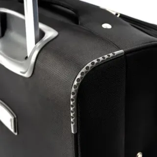 image #4 of סט מזוודות בד 20+24+28+32 אינץ' דגם Napolitano מבית Camel Mountain - צבע שחור ואפור