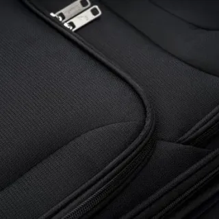image #7 of סט מזוודות בד 20+24+28+32 אינץ' דגם Napolitano מבית Camel Mountain - צבע שחור ואפור