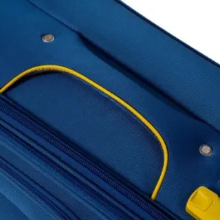 image #5 of סט מזוודות בד 20+24+28 אינץ' דגם Napolitano מבית Camel Mountain - צבע כחול וצהוב