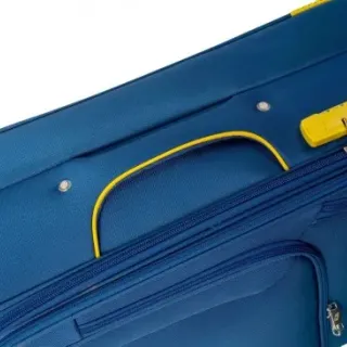 image #6 of סט מזוודות בד 20+24+28 אינץ' דגם Napolitano מבית Camel Mountain - צבע כחול וצהוב
