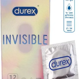 image #0 of מציאון ועודפים - מארז קונדומים Durex Invisible - סך הכל 12 יחידות