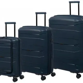 image #0 of סט מזוודות קשיחות 20+24+29 אינץ' דגם Momentous מבית it luggage - צבע כחול כהה