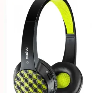 image #1 of אוזניות בלוטות Rapoo Stereo Multi-Style S100 - צבע שחור/צהוב