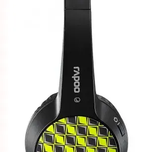 image #2 of אוזניות בלוטות Rapoo Stereo Multi-Style S100 - צבע שחור/צהוב