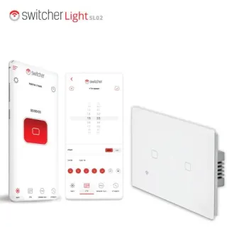 image #0 of מתג חכם ל-2 תאורות Switcher Light SL02 - מתאים לקופסה גוויס 3 מקום