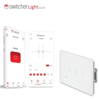 image #0 of מתג חכם ל-3 תאורות Switcher Light SL03 - מתאים לקופסה גוויס 3 מקום