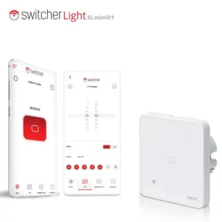 image #0 of מתג חכם לתאורה אחת Switcher Light SLmi01 - מתאים לקופסה עגולה 55 מ''מ