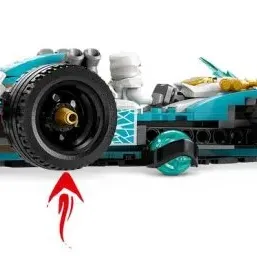 image #2 of מכונית המירוץ ספינג'יטסו כוח הדרקון של זאן LEGO Ninjago Zanes Dragon Power Spinjitzu Race Car 71791