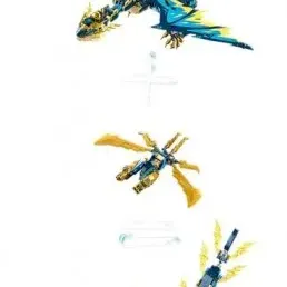 image #2 of דרקון האלמנטים נגד רובוט הקיסרית LEGO Ninjago Elemental Dragon vs The Empress Mech 71796