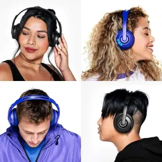 image #1 of מציאון ועודפים - אוזניות קשת On-Ear אלחוטיות Skullcandy Cassette Bluetooth - צבע כחול