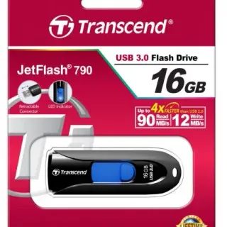 image #3 of זיכרון נייד Transcend JetFlash 790K USB 3.0 - דגם TS16GJF790K - נפח 16GB - צבע שחור