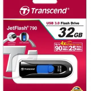 image #3 of זיכרון נייד Transcend JetFlash 790K USB 3.0 - דגם TS32GJF790K - נפח 32GB - צבע שחור