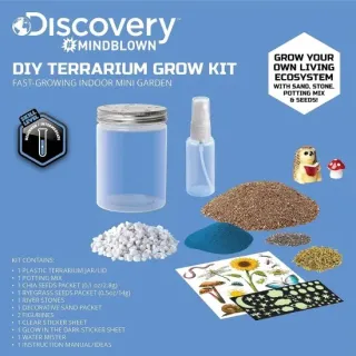 image #7 of ערכת גידול מערכת אקולוגית Discovery Mindblown DIY - Terrarium Grow Kit