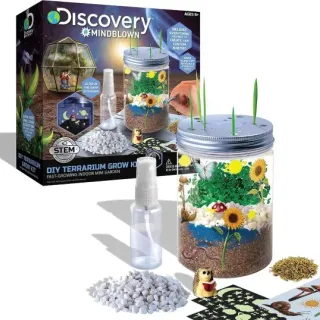 image #2 of ערכת גידול מערכת אקולוגית Discovery Mindblown DIY - Terrarium Grow Kit