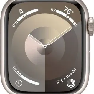 image #1 of שעון חכם Apple Watch 41mm Series-9 GPS+Cellular צבע שעון Starlight Aluminum Case צבע רצועה Starlight Sport Band גודל רצועה S/M